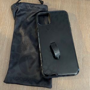 GUC BLACK leopard Loopy IPhone Case